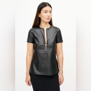 Givenchy Leather T Shirt size 38 S